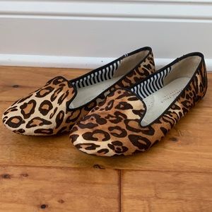 Charles Philip cheetah print flats